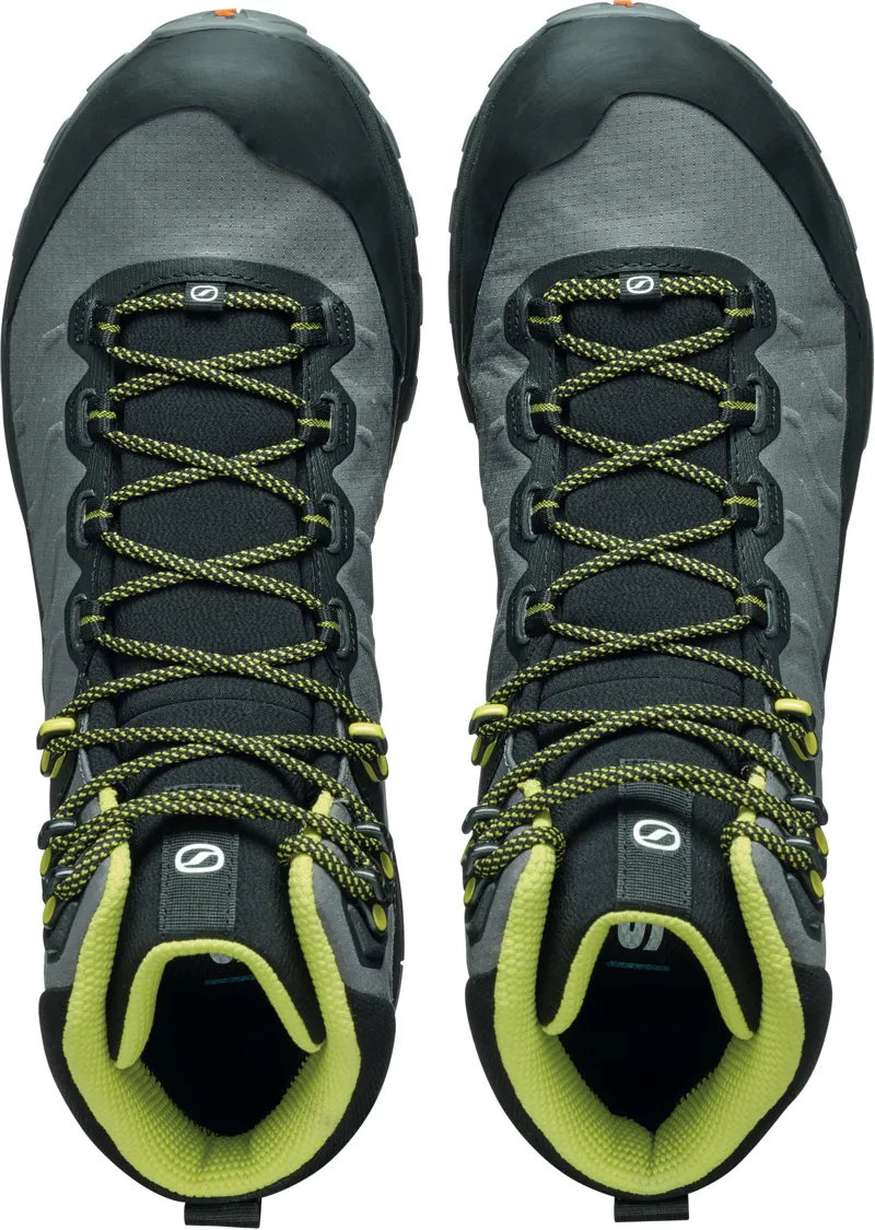 Scarpa Mens Rush TRK LT GTX Boots - Gray-Lime-5